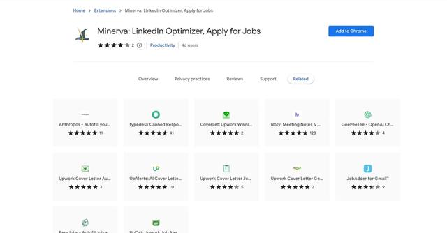 Minerva: LinkedIn Optimizer - Chrome extension to simplify job hunt, optimize LinkedIn use
