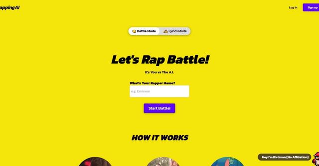 RappingAI - RappingAI is an AI-powered tool that allows users to engage in rap battles with an AI-generated opponent.