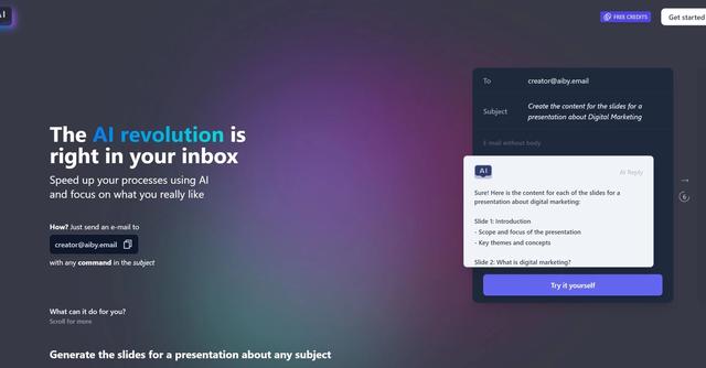Alby.email - Email-based automation for quick task completion.