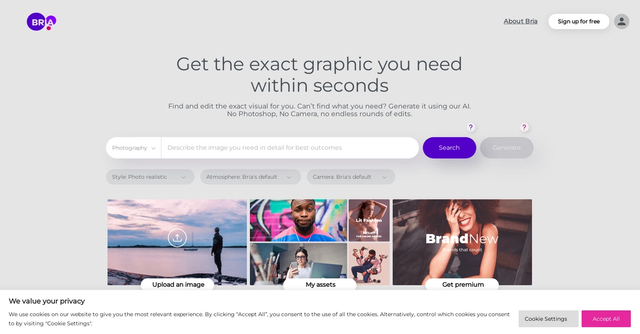 Bria - Integrate Bria's API to automate video/image creation at scale.