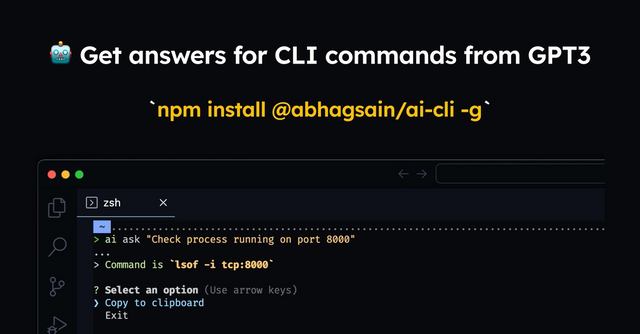 AI CLI - Open source GPT-3 CLI, improving response & cost.