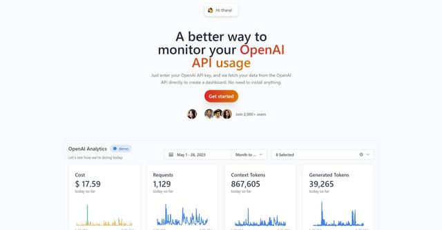 Llm.report - A free OpenAI API analytics dashboard