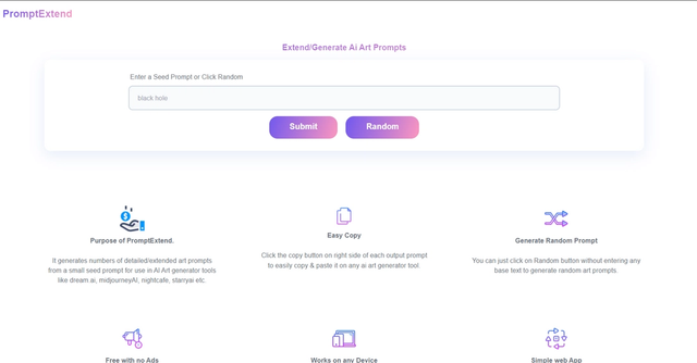 PromptExtend - Extend/Generate better AI Art Prompts