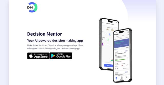 Decision Mentor - AI-powered Multi-Criteria Decision Making app for simplified decision-making in public and private settings