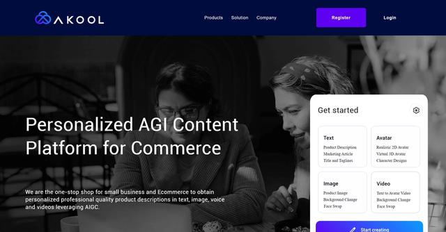 Akool - Create high-quality content for e-commerce products.