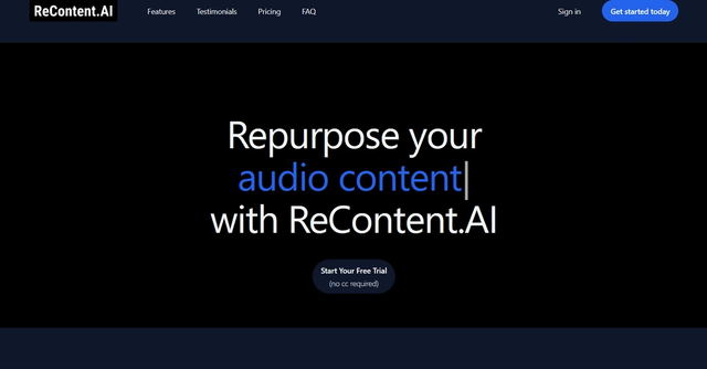 ReContent.AI - Repurpose your content into social media posts
