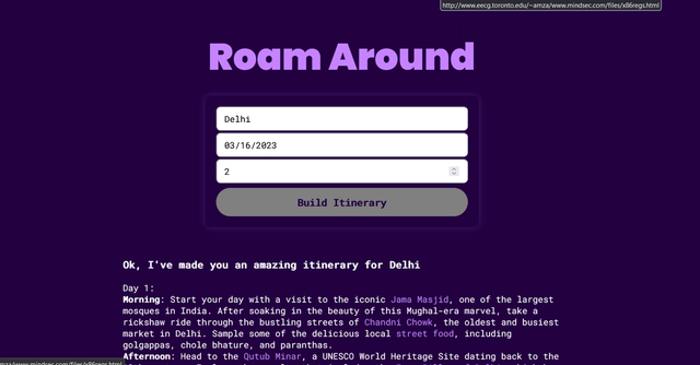 Roamaround - Friendly AI Travel Planner