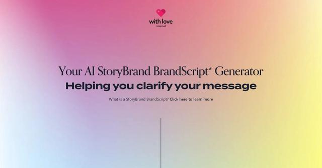 BrandScript Generator - Craft your unique brand message effortlessly with the BrandScript Generator.