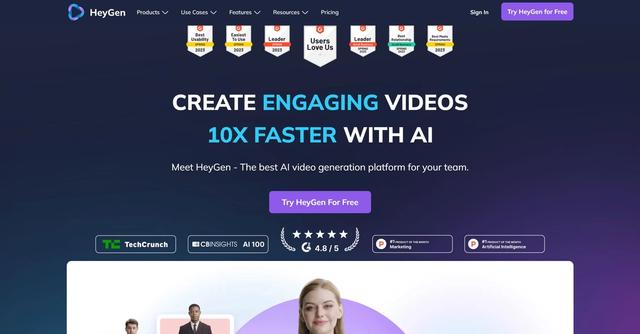 HeyGen - Business videos with custom avatars & voiceovers.