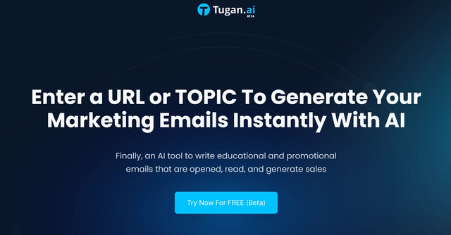 Tugan.ai - AI tool to write educational and promotional emails in seconds