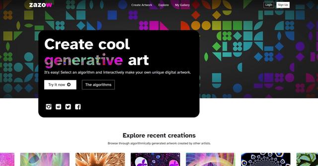 Zazow - Zazow is a comprehensive tool for creating digital generative art.