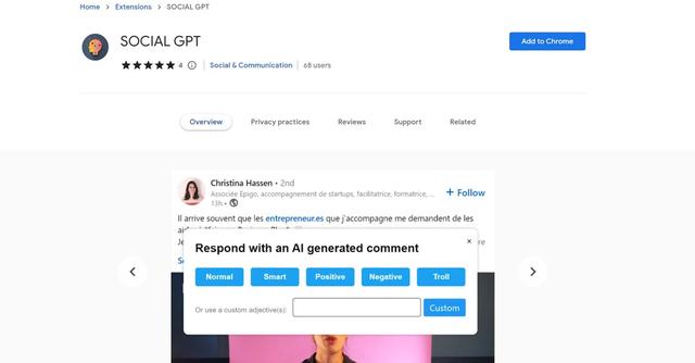 Social GPT - AI tool for social media: AI Detector and Comment generator