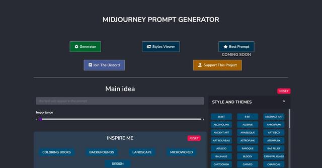 MidJourney Prompts Journey - Midjourney Prompt Generator