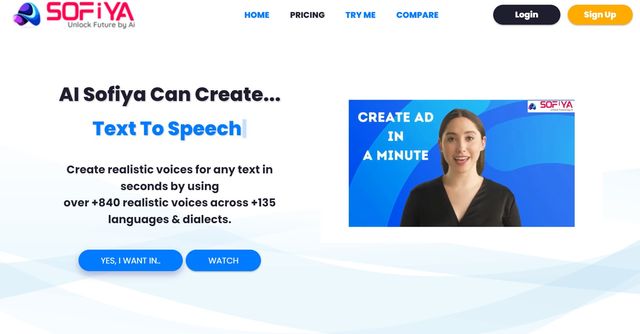 Ai Sofiya - Super Ai Tool that can create Ad in a minute.