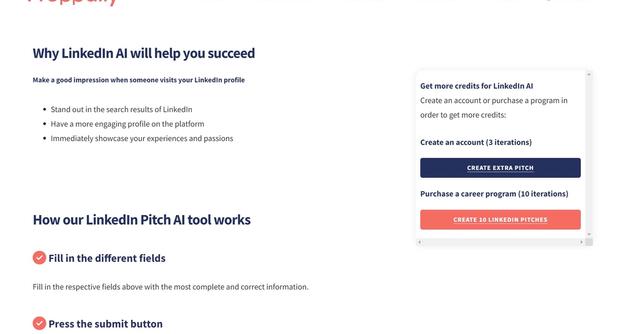 LinkedIn Elevator Pitch AI - Create a More Engaging Elevator Pitch with LinkedIn AI