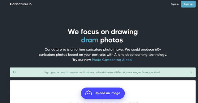 Caricaturer.io - An online caricature photo maker.