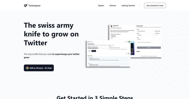 Tweetspear - Tweet Spear is a groundbreaking AI-powered tool designed to transform the way users engage on Twitter.