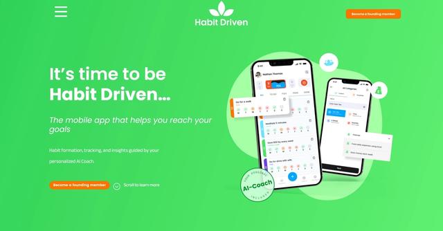 Habit Driven - App for tracking habits and goals.