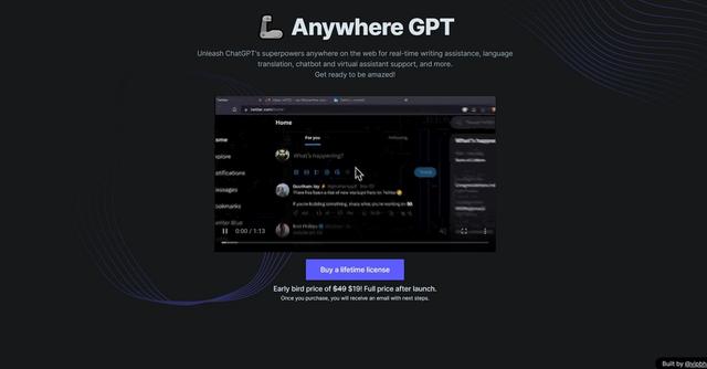 Anywhere GPT - Writing, translation, virtual assistant.