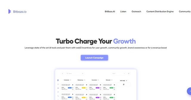 Bitbaza - Boost growth with AI & web3 incentives: users, community, brand, revenue.
