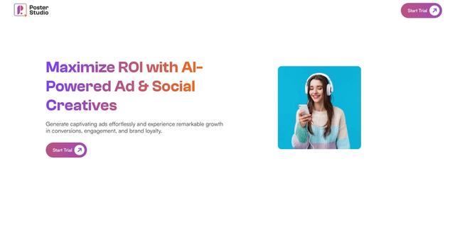 Poster Studio - Facilitates effortless generation of captivating ads, enhancing conversions, engagement, and brand loyalty.