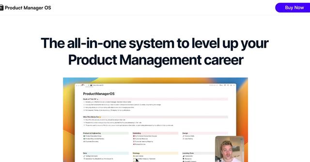 Product Manager OS - Comprehensive suite of features to streamline tasks, enhance productivity, and accelerate career growth.