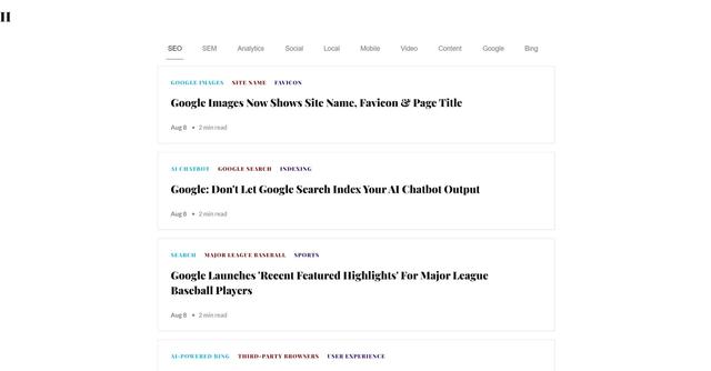 SEO News Hub - Extensive online resource offering up-to-date news articles covering SEO, SEM and more.