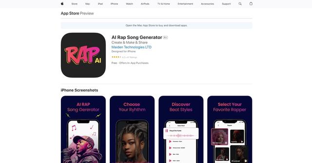 AI Rap Song Generator - Generate original lyrics and beats, offering an accessible way to craft rap compositions without requiring extensive musical knowledge.