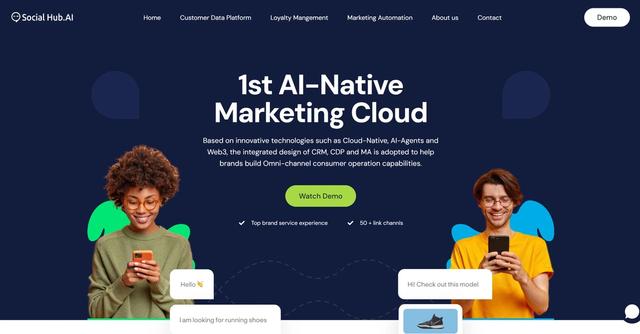 SocialHub.AI - Empowers brands to create personalized omni-channel consumer experiences through innovative technologies like Cloud-Native, AI-Agents, and Web3.