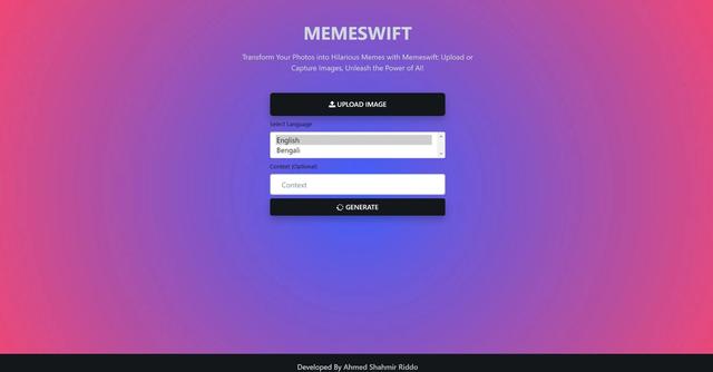 MemeSwift - Unleash Your Inner Meme Master with AI-Powered Memes