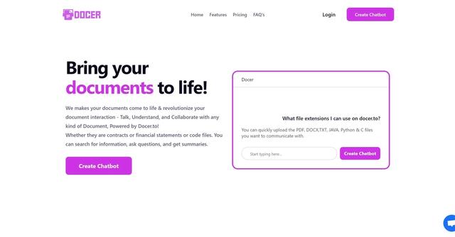 Docer - Revolutionize your document interaction with Docer