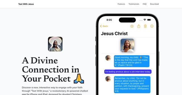 Text With Jesus - Enlightening conversations and a deeper connection to revered biblical figures.