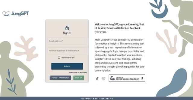 JungGPT - Emotional Reflection Feedback (ERF) tool that serves as an AI chat support system.