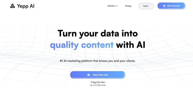Yepp AI - Your Ultimate Solution for Transforming Data into Exceptional Content!