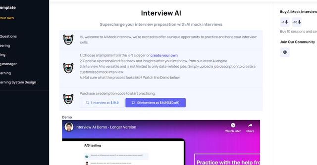 AI Mock Interview - Elevate Your Interview Skills with AI