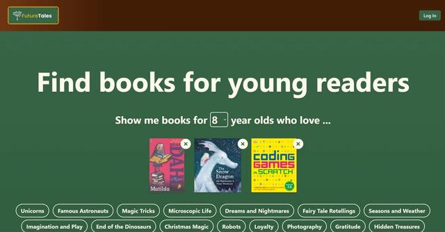FutureTales - Simplifies the process of finding age-appropriate books for young readers.