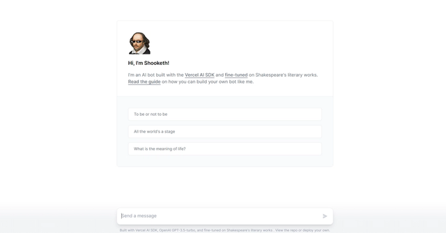 Shooketh - Offers users a unique and engaging experience centered around literary works of Shakespeare.