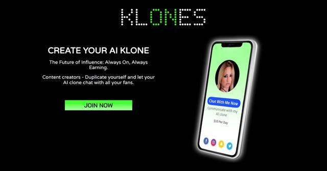 Klones - AI-Powered Virtual Clone for Content Creators.