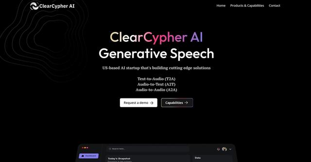 ClearCypherAI - Leading AI Solutions for Audio and Data