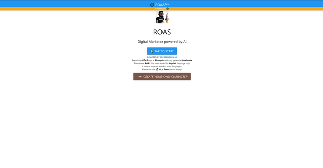 ROAS - AI growth hacker tool designed to maximize return on advertising spend (ROAS).