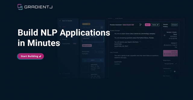 Gradientj - Designed for building and managing NLP applications with Large Language Models like GPT-4.
