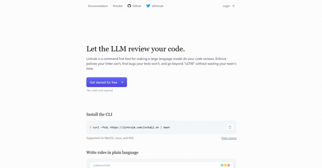 Lintrule - Supercharge Code Reviews and Policy Enforcement