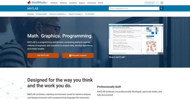 MATLAB - Easiest and most productive software environment for engineers and scientists.