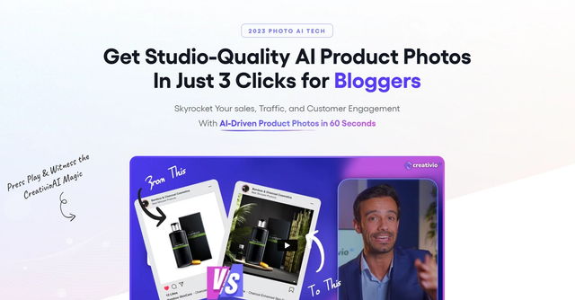 Creativio AI - Elevate your product visuals like never before.