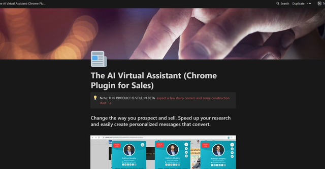 AI Virtual Assistant - Streamlining LinkedIn Prospecting for Sales Professionals