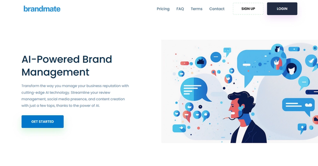 Brandmate AI - AI-powered platform for Google reviews, GMB profiles, and social media content.