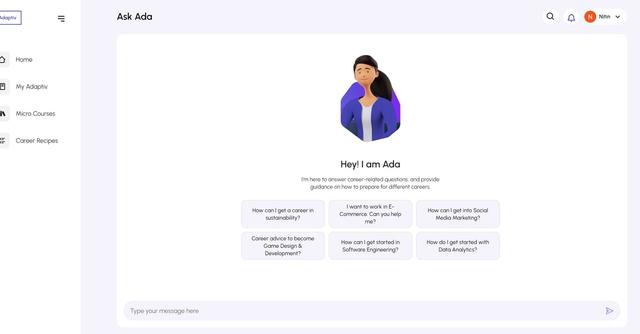 Adaptiv Academy - Adaptiv Academy is an AI-powered tool that helps individuals upskill and advance their careers.