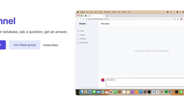 Channel - Automate data exploration with natural language questions