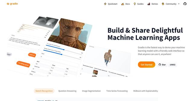Gradio - Gradio is a powerful and user-friendly tool that allows developers to quickly create and share machine learning (ML) apps