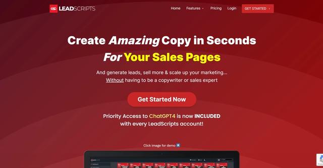 LeadScripts - LeadScripts is an AI copywriting software that empowers users to generate high-converting copy for their marketing materials such as funnels, sales pages, emails, and ads